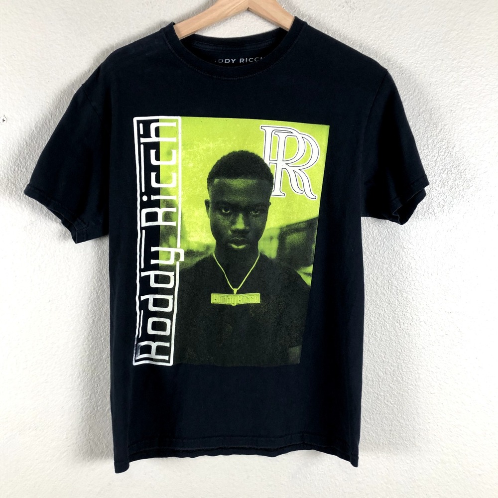 Roddy Ricch Shirt Adults  Medium Black Portrait Picture Rap Hip Hop Music Tee